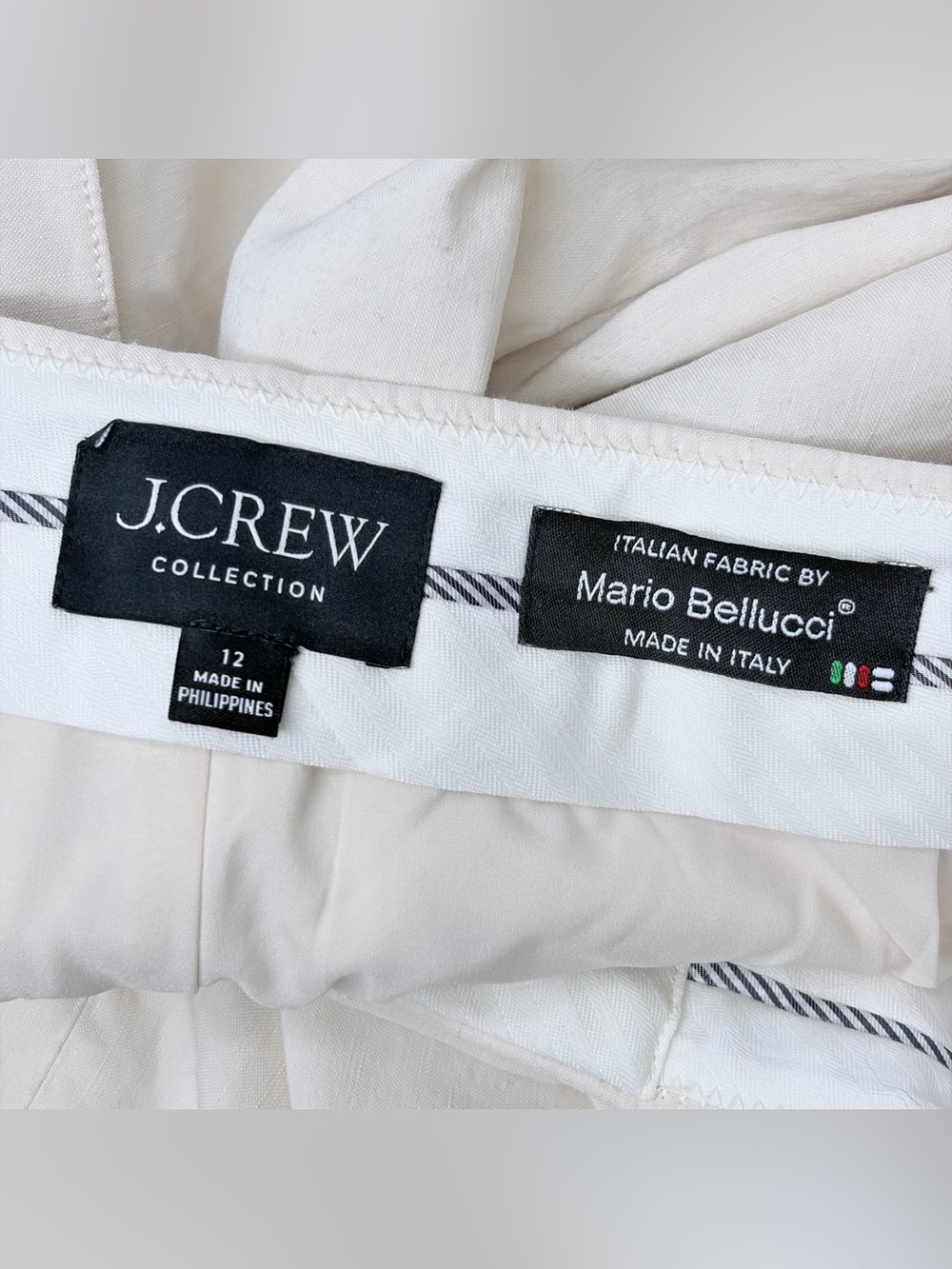 J. Crew Collection Linen Blend Wide Leg Pants - Picture 5 of 9